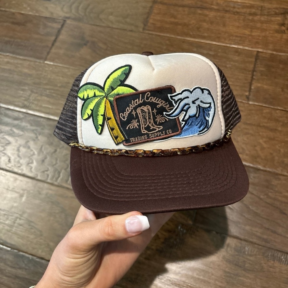 Coastal cowgirl trucker hat